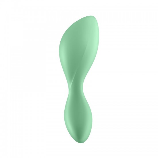 Satisfyer trendsetter light green analplug side view