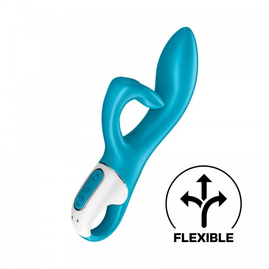 Satisfyer vibrator embrace me turquoise front view