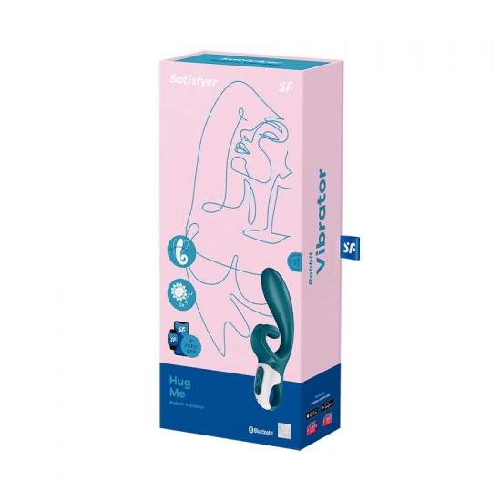 Satisfyer vibrator hug me grayblue package