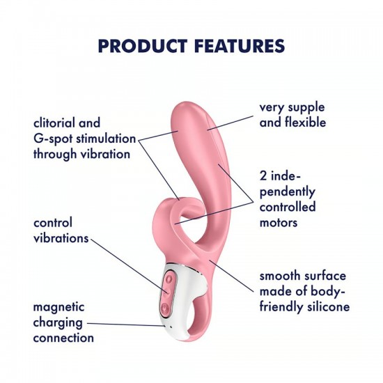 Satisfyer vibrator hug me pink features