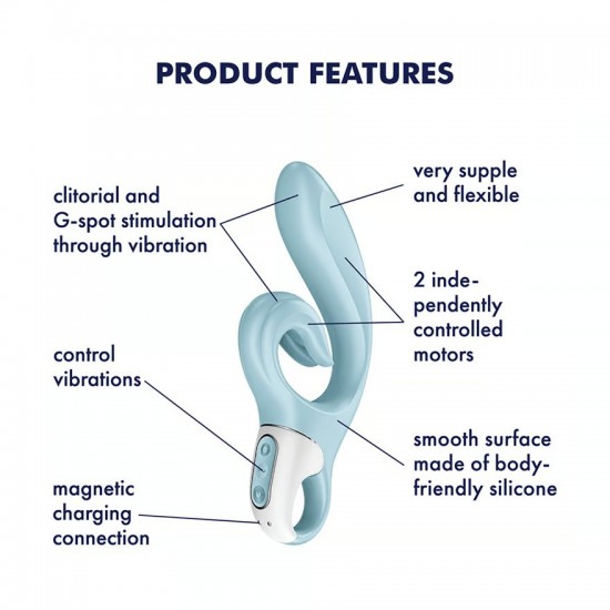 Satisfyer vibrator love me light blue features