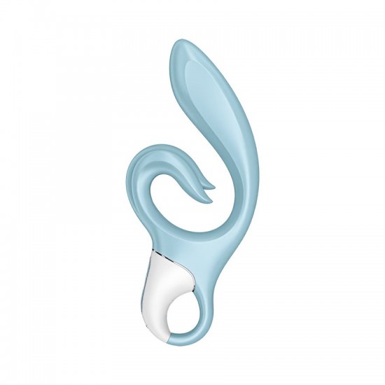 Satisfyer vibrator love me light blue side view