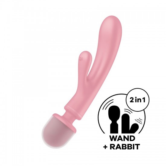 Satisfyer vibrator triple lover pink vibrator first view