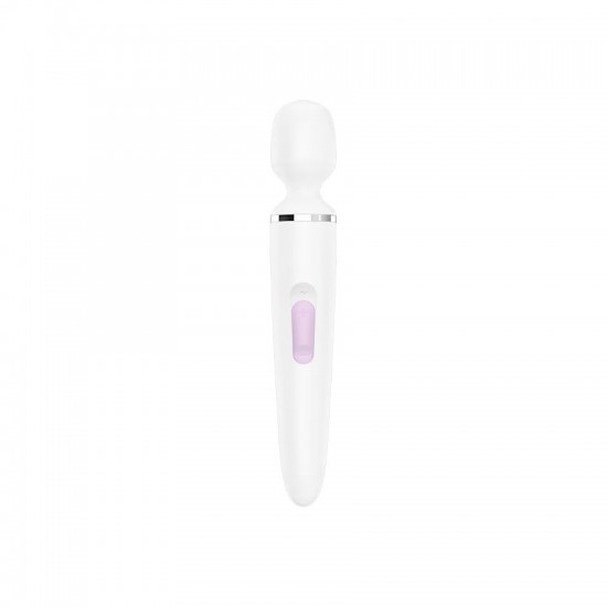 Satisfyer wand er woman vibrators white front view