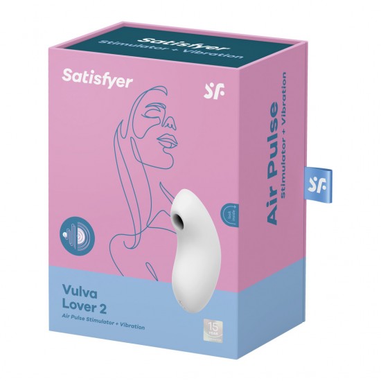 Vulva lover 2   double air pulse white